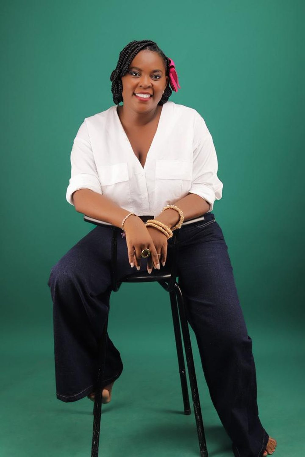 Portrait of Speechie Ad in her therapy room